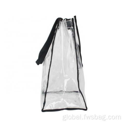 Black Tote Bag Approved Square Shopping PVC Tote Bag Factory